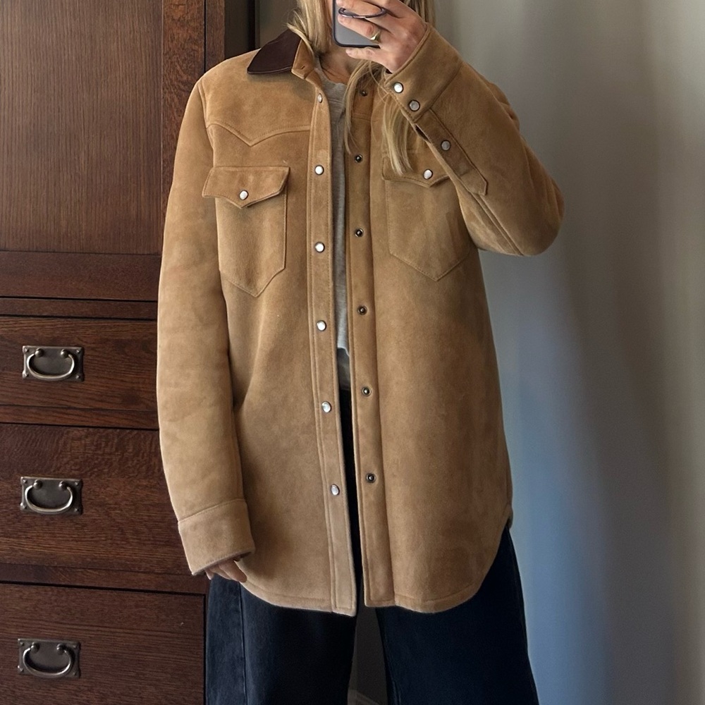 Fortela shearling suede jacket